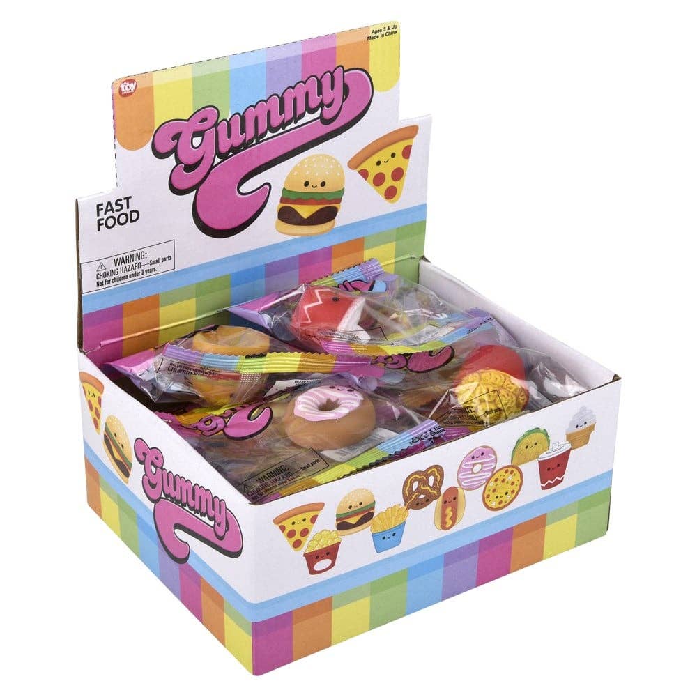 La Luna Bella - Toys - Wholesale Squishy Toy - Kids & Baby - 1.5" Gummy Fast Food Squishy Assortment - LLB Toys6