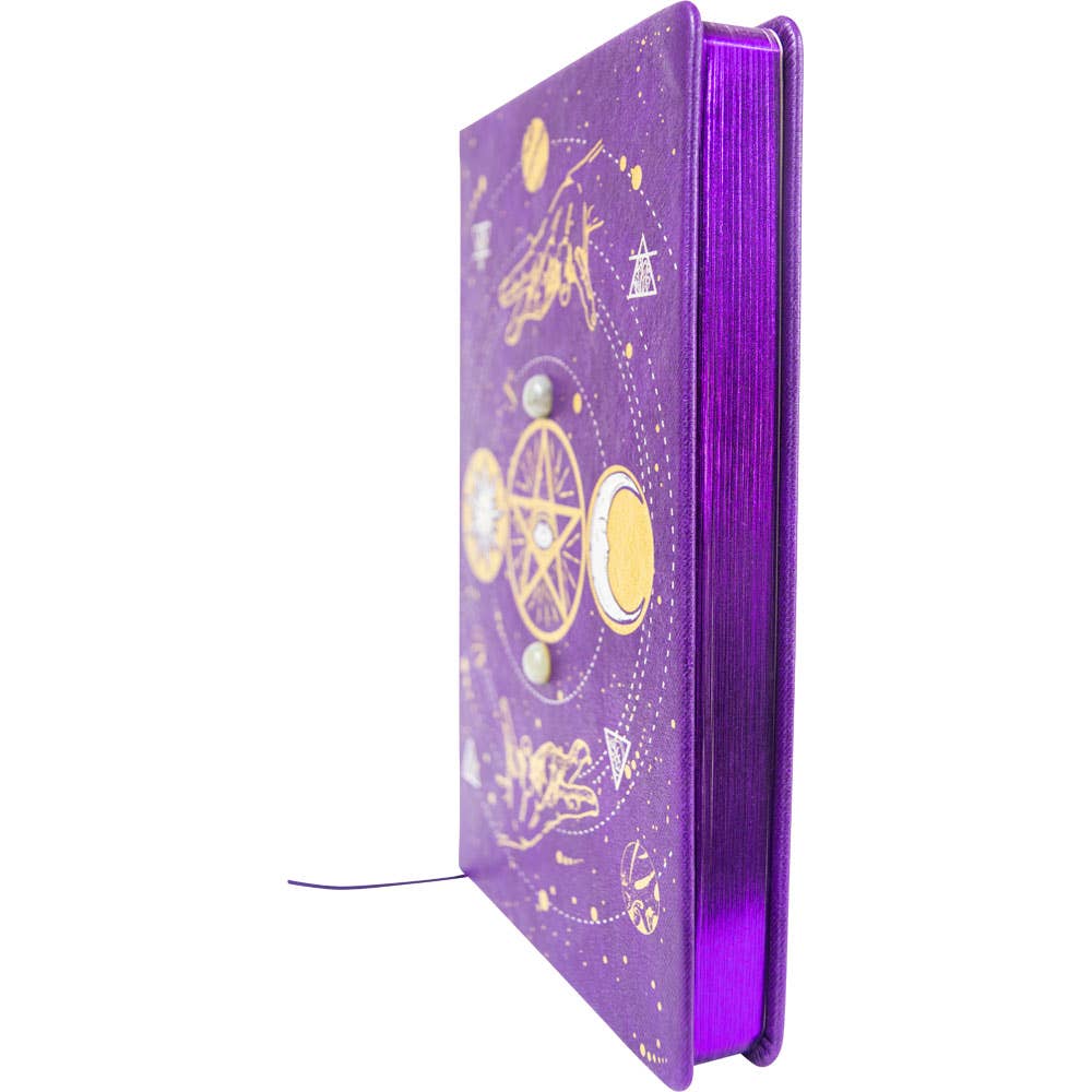 Kheops International – Großhandel Tagebuch – Tagebuch aus veganem Leder mit Kristalltasche — Tarot (jeweils)2