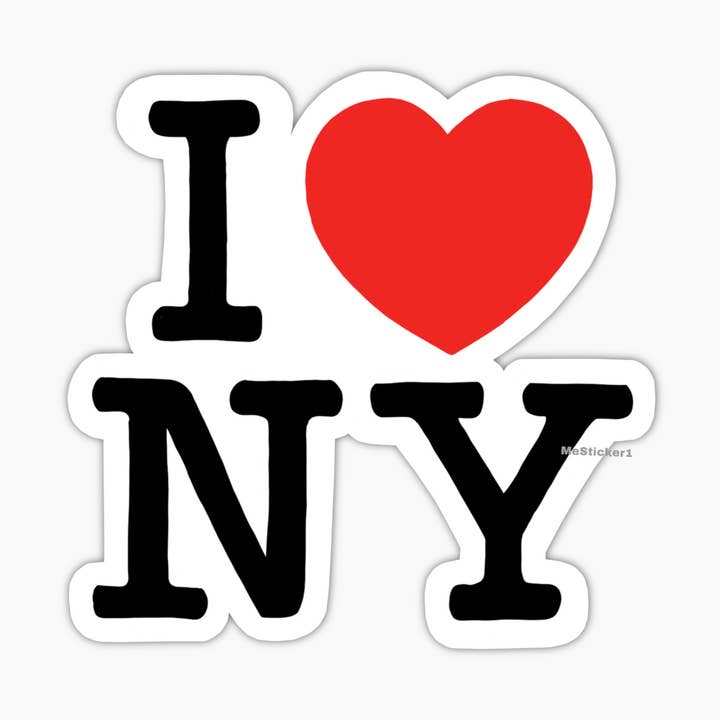 Sticker „I love New York“, Reisesouvenir, Geschenk für sie und ihn für den Großhandel von Me Stickers