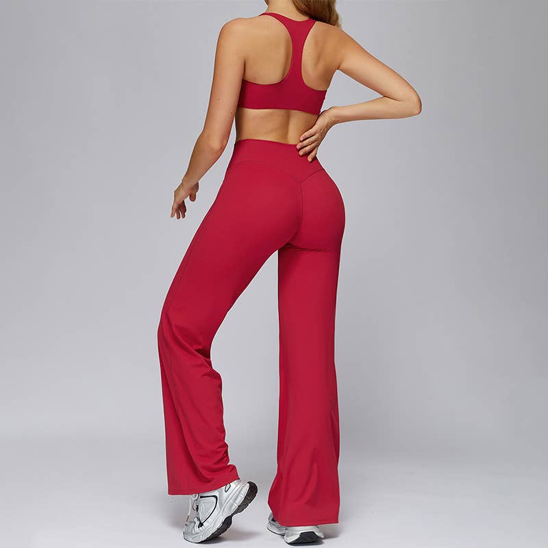 WONDERXFANS – wholesale Activewear set – Women′s – Sports bra+Loose sweatpants 2-piece set5