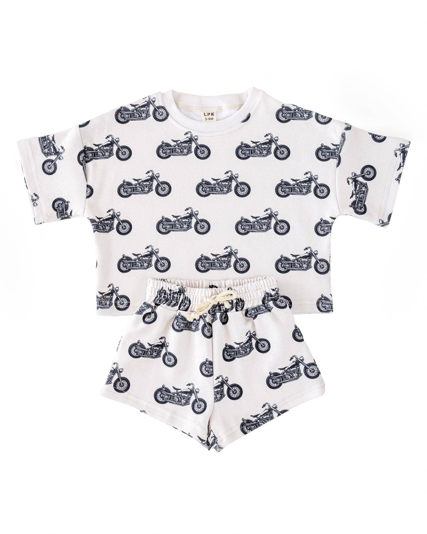 Lucky Panda Kids - Vente Ensemble haut et short – enfant - Ensemble de shorts | Né pour rouler15