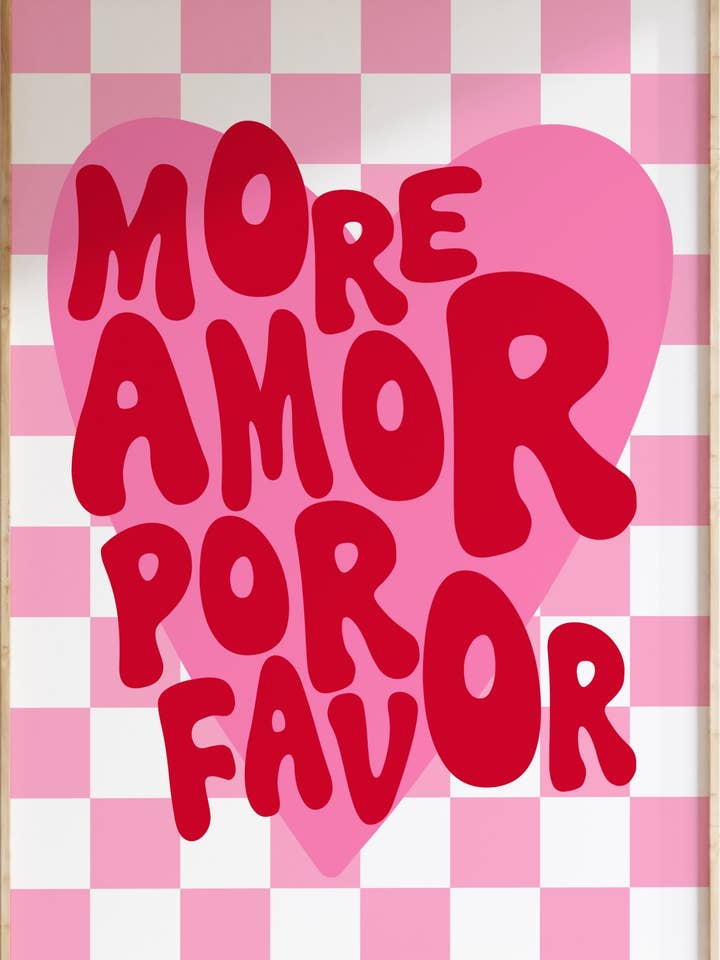 Mais Amor Por Favor Impressão Artística por atacado de Funky Dory