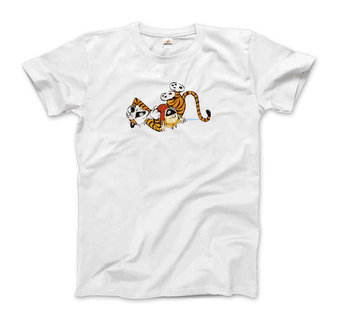 Art-O-Rama Shop - Wholesale Screen Printed T-Shirt - Unisex - Calvin and Hobbes Laughing on the Floor T-Shirt2