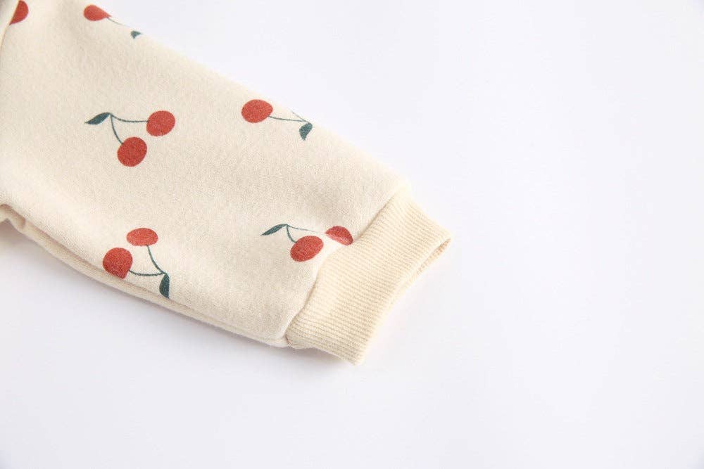 MyKids-USA® - Vendita all'ingrosso Tutina - Neonati - Pagliaccetto monopetto da bambina con stampa di ciliegie7