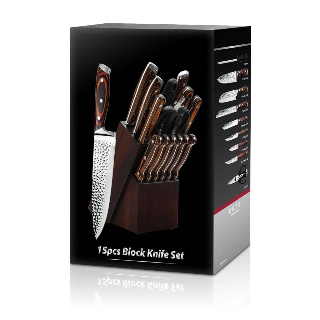Royal Swiss – wholesale Knife set – 15-Piece Kitchen Knife Set, Ultra Sharp10