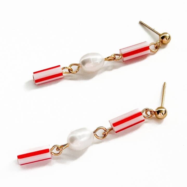 Natalie Clare Collections - Wholesale Dangle Earrings - The Candy Cane Earrings0