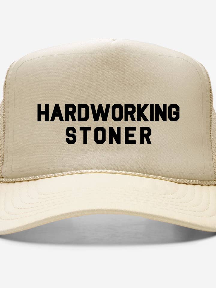 Fleißiger Kiffer - Trucker-Mütze für den Großhandel von Hardworking Stoner