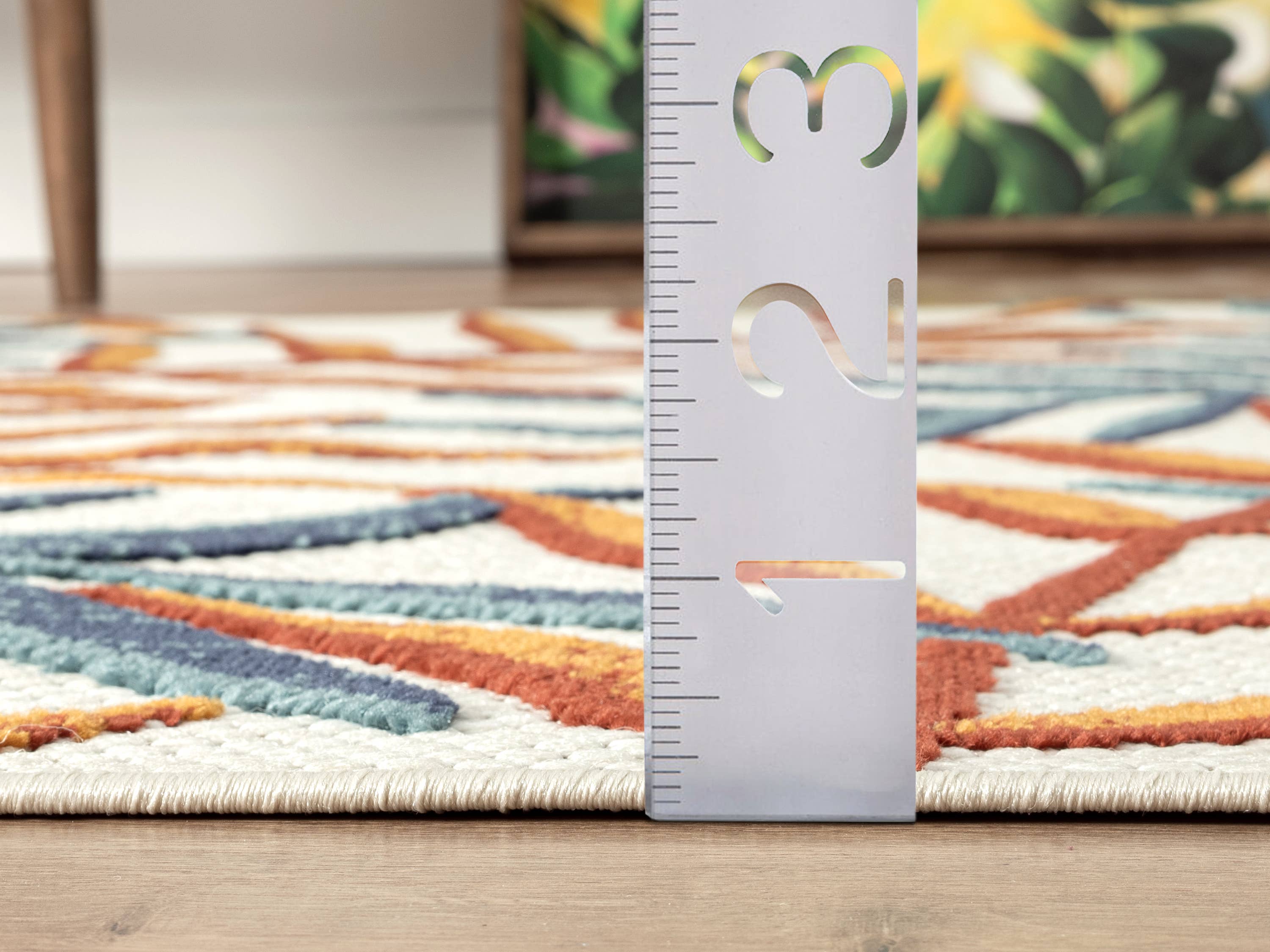 Abani Rugs - Vente Tapis - Tapis d'intérieur/extérieur à feuilles rouges et bleues Abani Hampton6