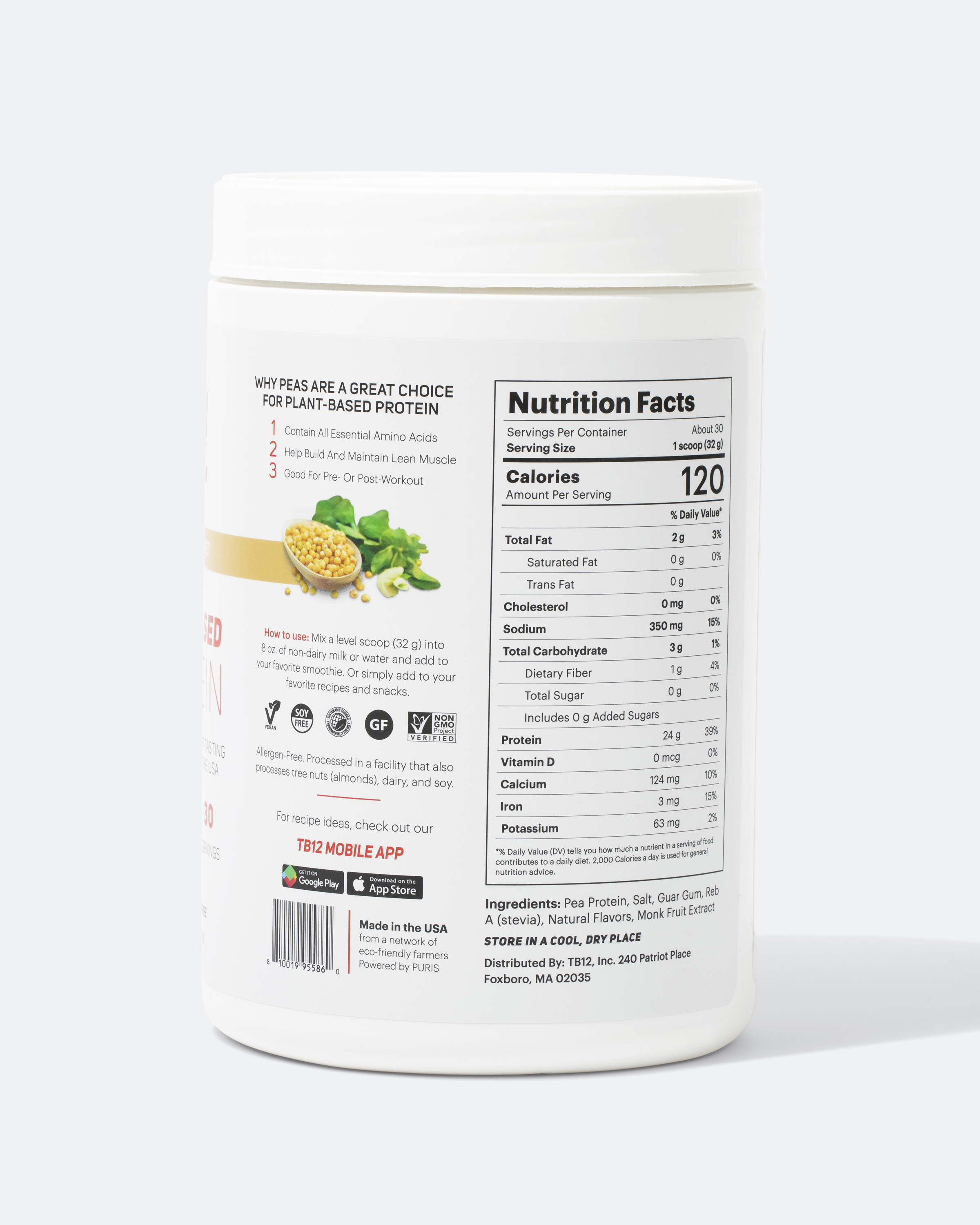 TB12 – wholesale Protein/superfood powder – TB12 Plant-Based Protein15