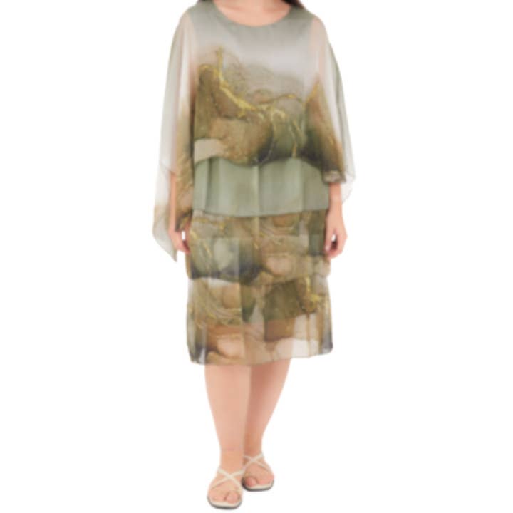 6573 Militare Vera May Italiensk Silkekjole for engroshandel hos VeraMay