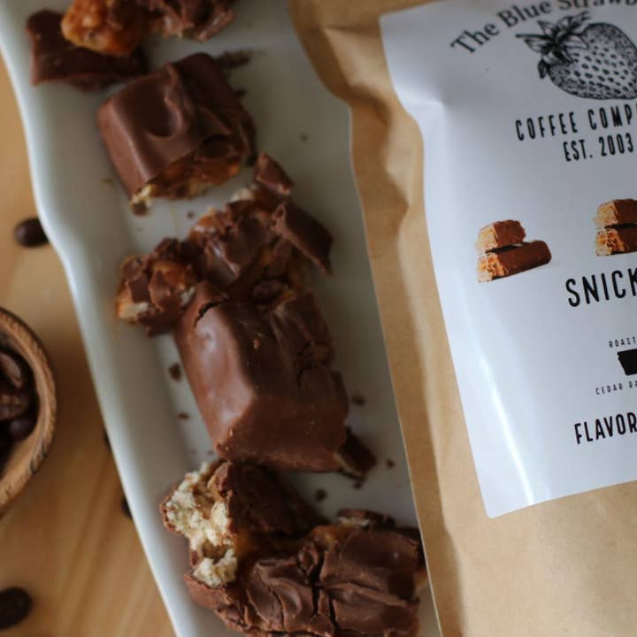 The Blue Strawberry Coffee Co - Wholesale Coffee Beans - Snickers (Flavored Coffee)