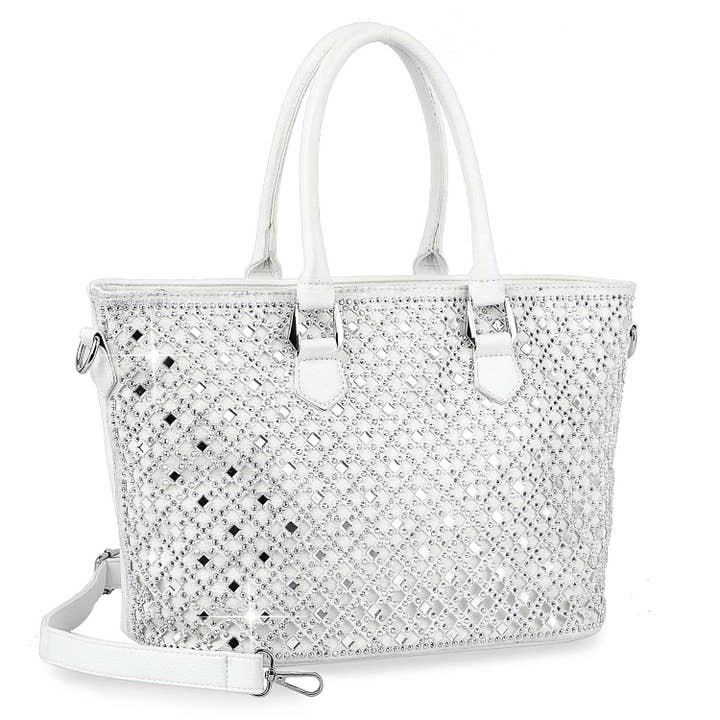 Bländande Rhinestone Shopper Style Tote för wholesale av Handbag Express
