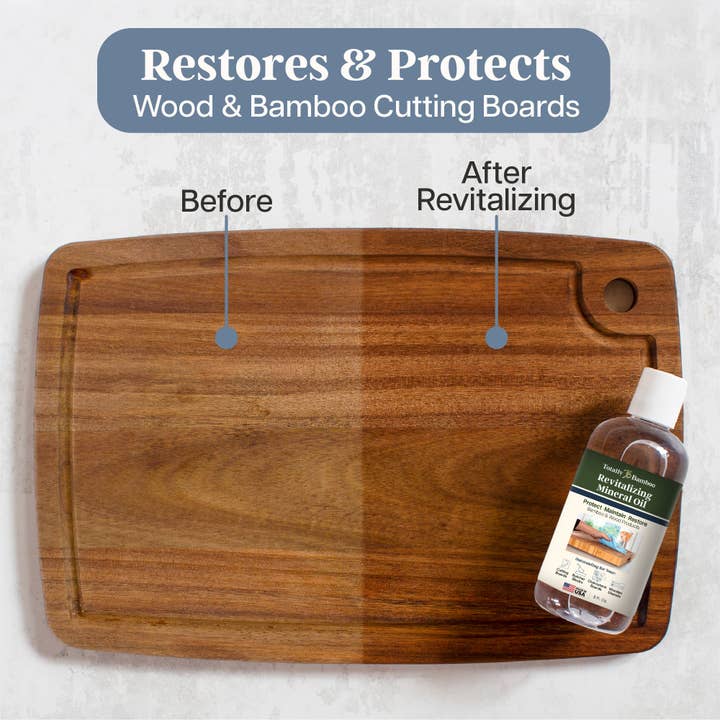 Totally Bamboo - Wholesale Cutting Board - Revitalizing Mineral Oil for Cutting Boards, 8 Oz.