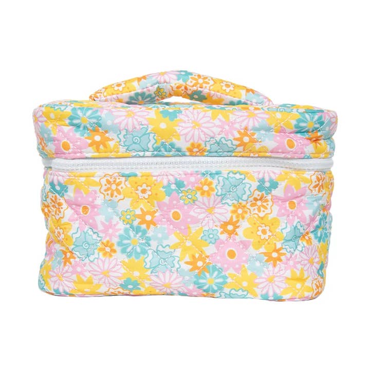 Spring Flowers Quilted Make Up Bag for wholesale by Katydid