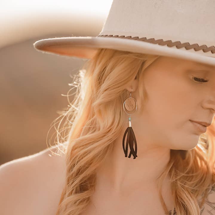 Buckaroo Bling LLC dba Bling Boheme - Wholesale Dangle Earrings - Handmade Sterling Silver Boho Earrings with Tassels