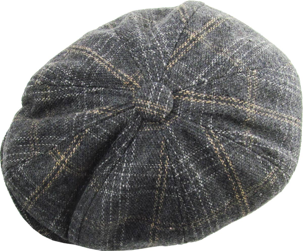 KBETHOS - Vente Casquette gavroche – homme - Ascot à carreaux et boutons10