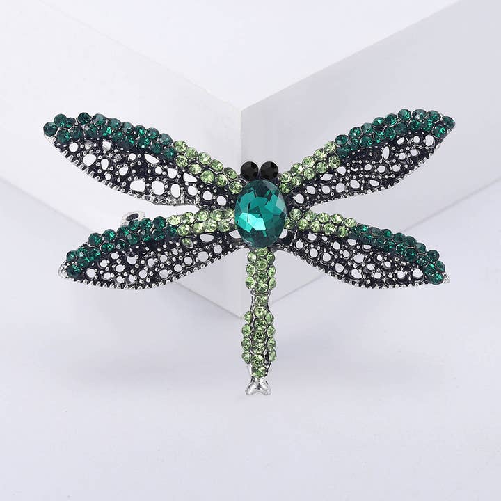 Ole - Wholesale Broche - Libelle Legering Strass Broche PA57610