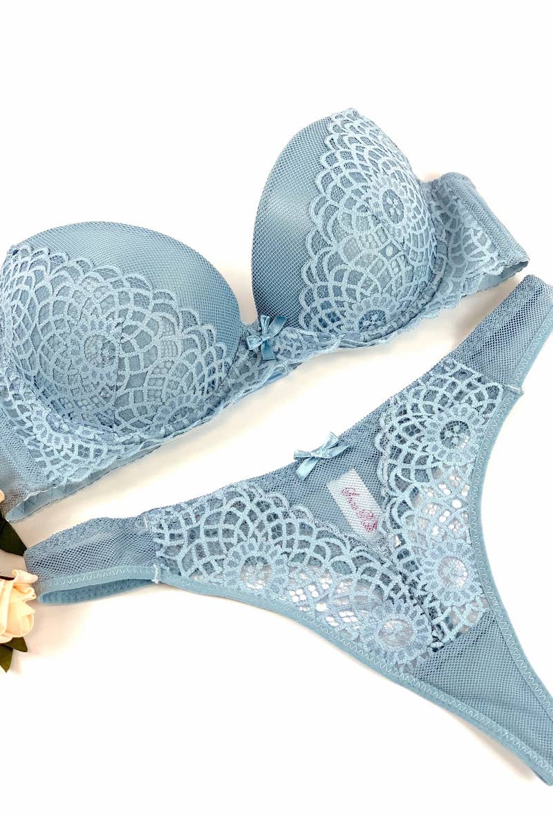 Belle Com'Elle – wholesale Lingerie Set – women's – Bra & String Bonnet Set B/ AZ170037