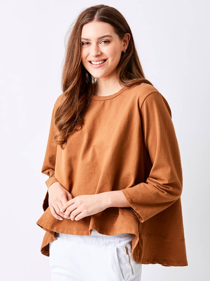 MAVEN HI LO FRENTE ALARGADA SUOR PRIMAVERA VERÃO 26 por atacado de SuzyD