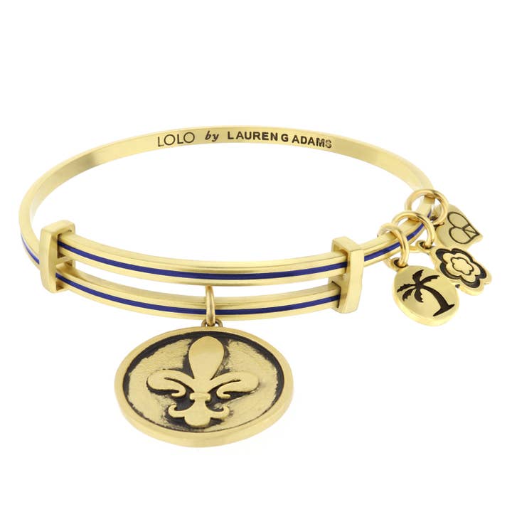 Lolo Fleur De Lis Bangle. for wholesale by Lauren G Adams