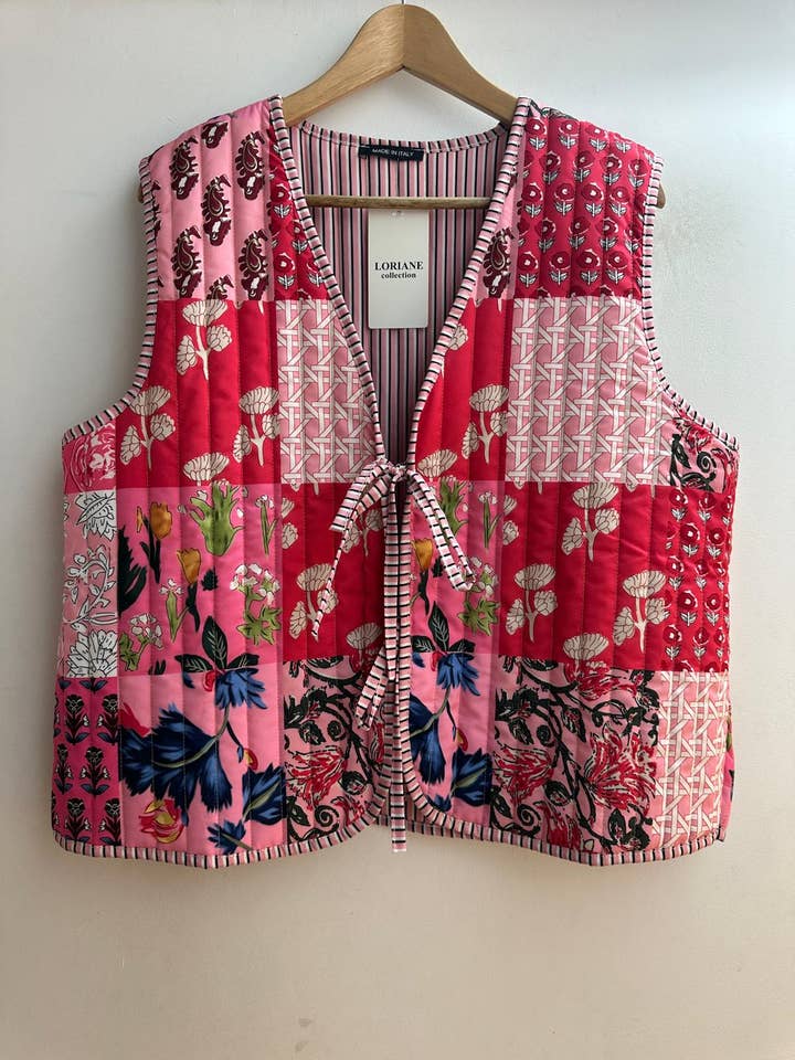 25082F Lightweight Quilted Vest for wholesale by LORIANE