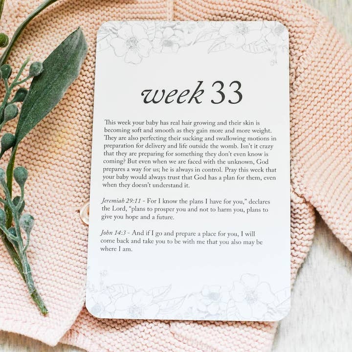 Duncan & Stone Paper Co. - Wholesale Baby Announcement Card - Pregnancy Prayer Cards | Expecting Mom Gift & Announcement14