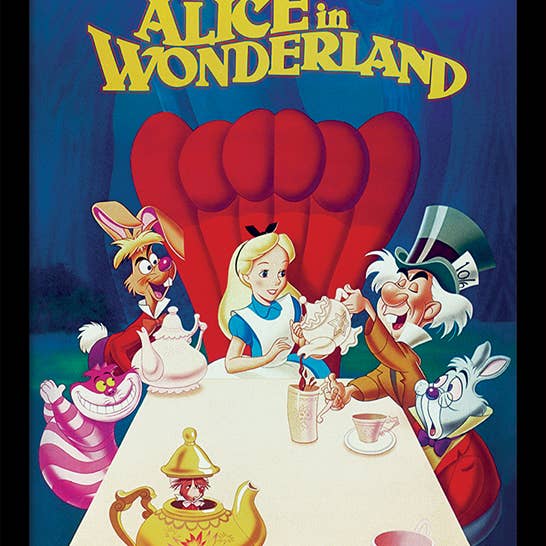 Alice i Eventyrland (1989) Memorabilia 30x40 indrammet for engroshandel hos The Art Group