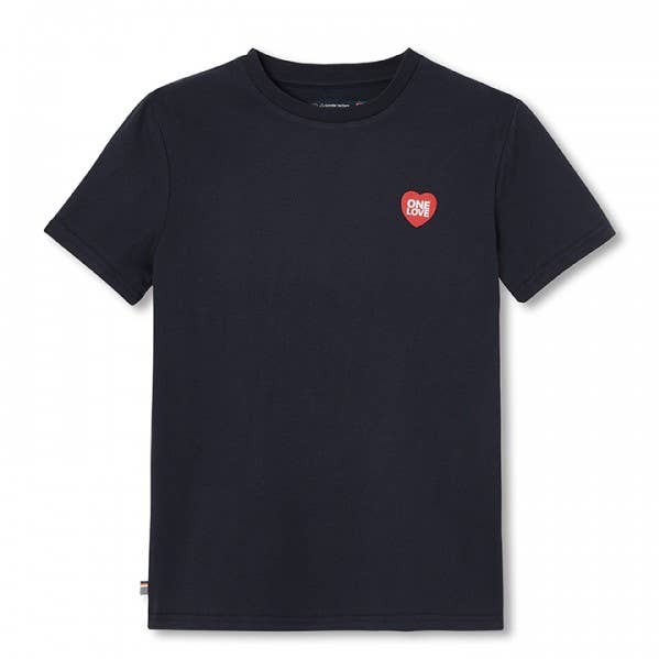 Sam Kid's Print One Love Navy Blue T-shirt for wholesale by La Gentle Factory