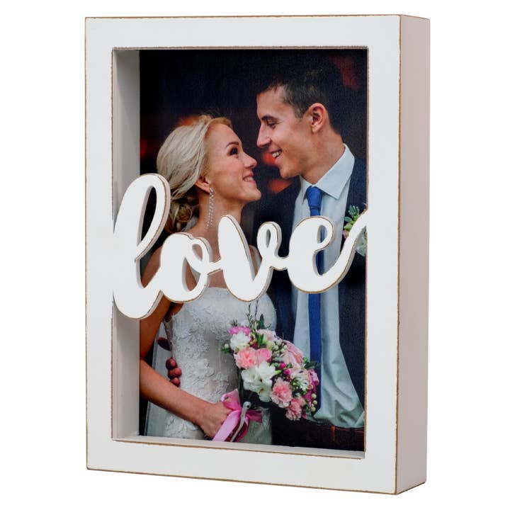 Quadro da Caixa de Sombra Love Excello 5" x 7" por atacado de Excello Global Products