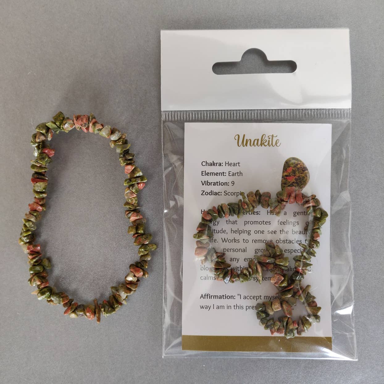 Rare Gear - Wholesale Beaded bracelet - Chip Gemstone / Crystal Stretch Bracelet with FREE Info Card19