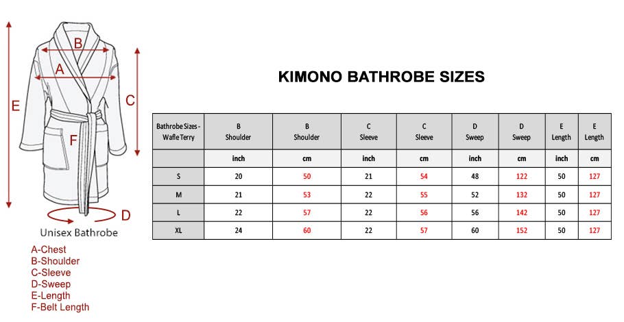 East'N Blue - Wholesale Robe - Unisex - Kimono Turkish Cotton Unisex Bathrobe9