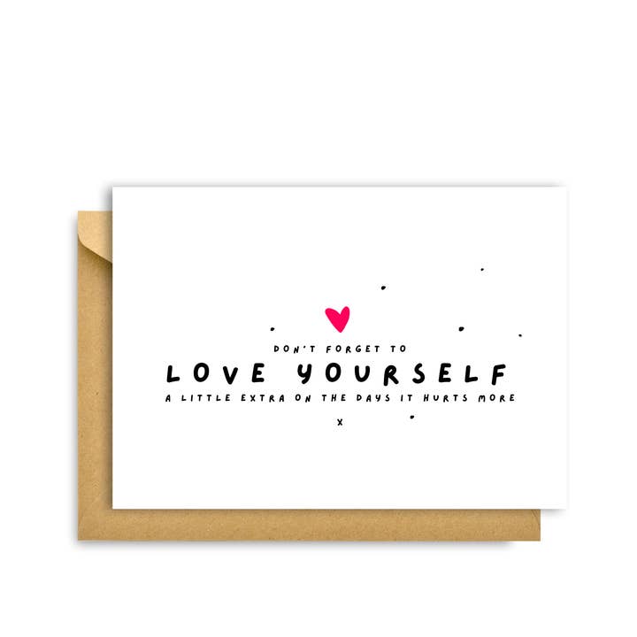 LOVE YOURSELF kaart voor wholesale door My Hygge Shop