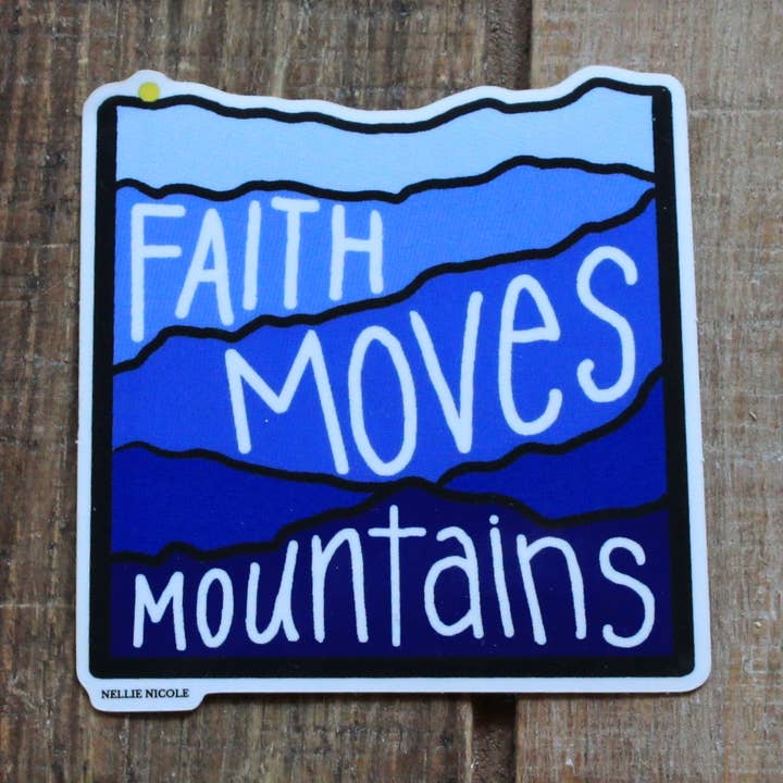 La fe mueve montañas para venta al por mayor de Nellie Nicole Designs
