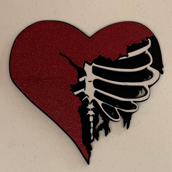 Coração de Madeira Partido com Costelas por atacado de Hillbilly Hippy