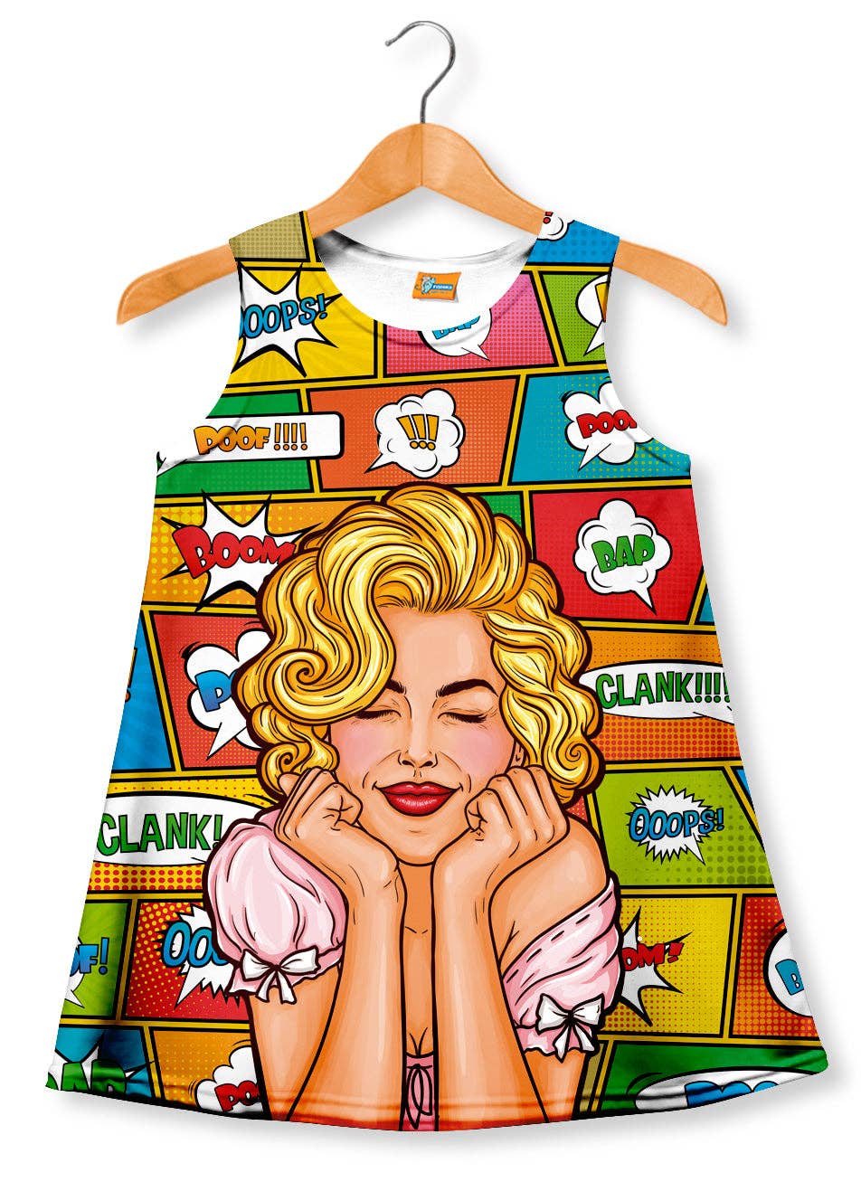 Fishikii - Venta al por mayor Vestido - Niños - Vestido Fishikii para niñas Cómic Girl | VESTN.561