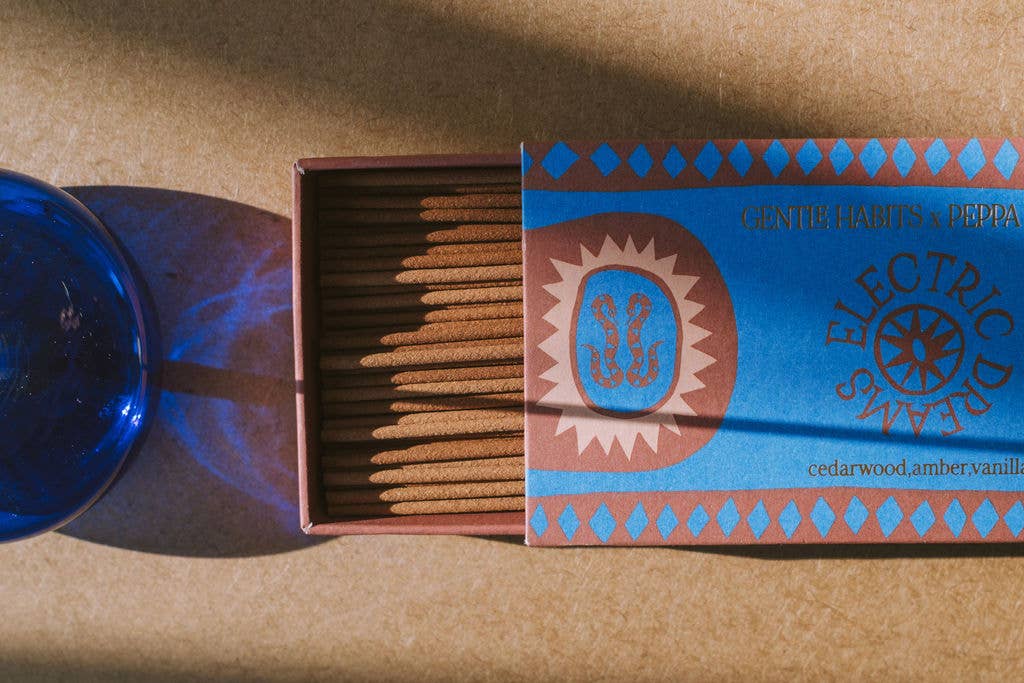 Gentle Habits - Vendita all'ingrosso Portaincensi - Vaso porta incenso in vetro - COBALTO1