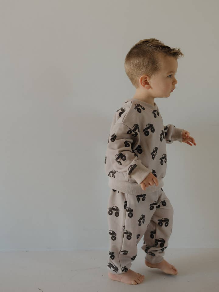 Forever French Baby - Wholesale Top & Pant Set - Baby - Child Sweat Set | Monster Truck3