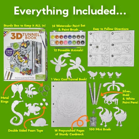 EyeConnect Crafts - Wholesale DIY Craft Kit - Kids - 3D Tunnel Book: POND (Deluxe Size)2