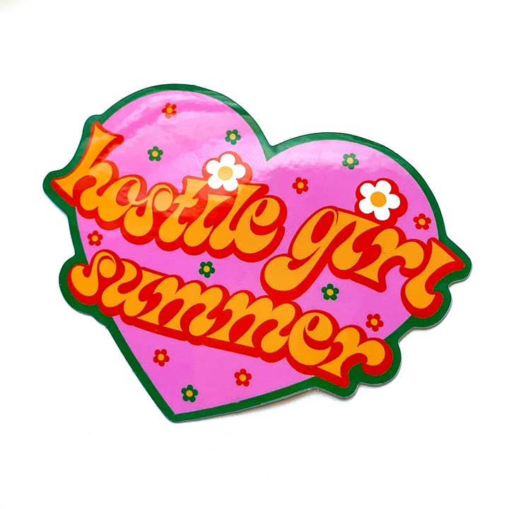 Krystan Saint Cat - Wholesale Sticker - Hostile Girl Summer Vinyl Sticker