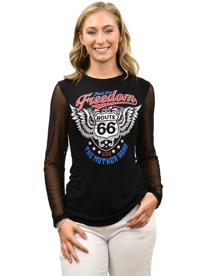 272495- Rt. 66 Freedom for wholesale by Liberty Wear Apparel