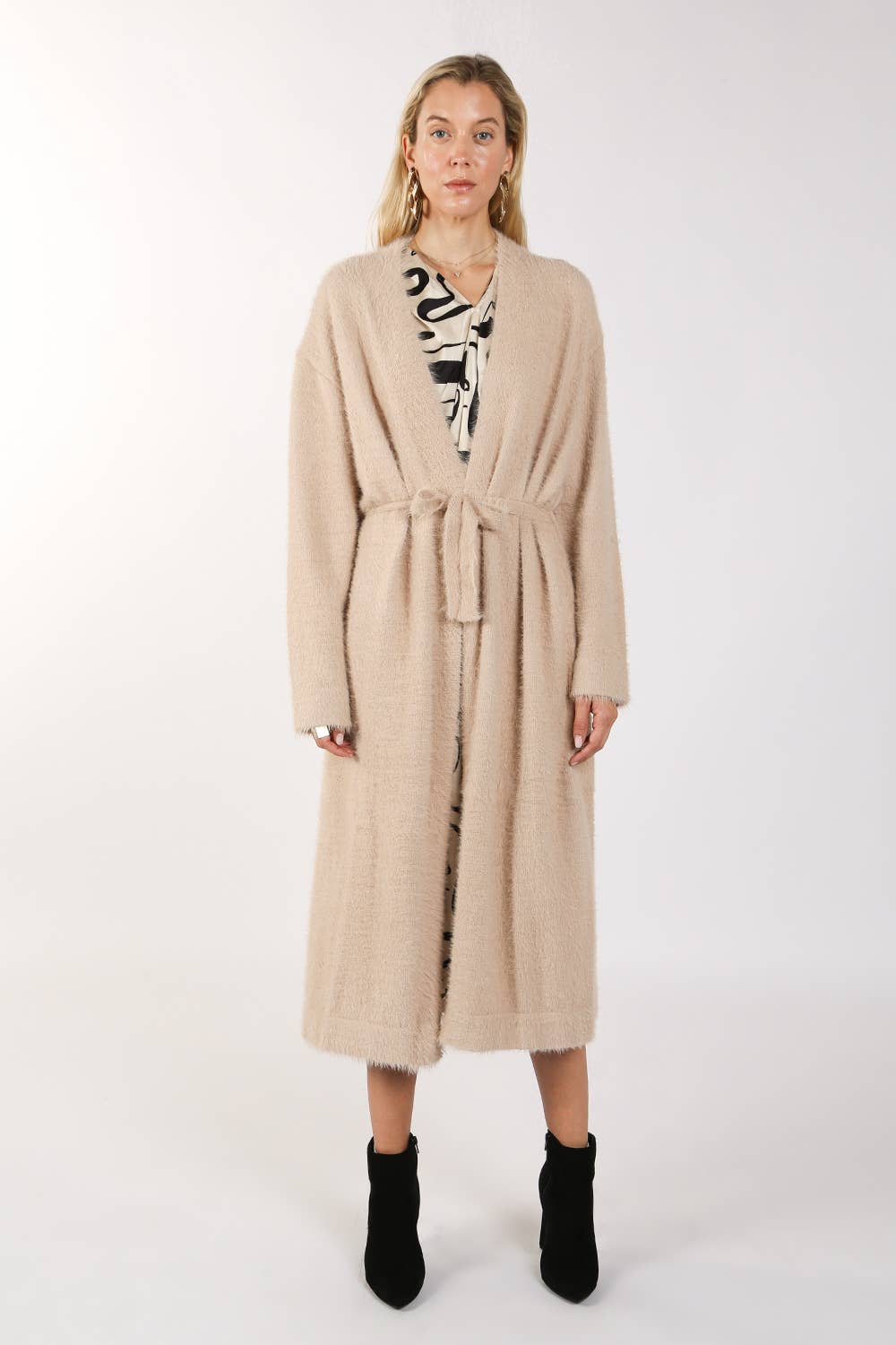 Beulah Style - Wholesale Robe - Women's - Fuzzy Alpaca  Maxi Robe
MC41474