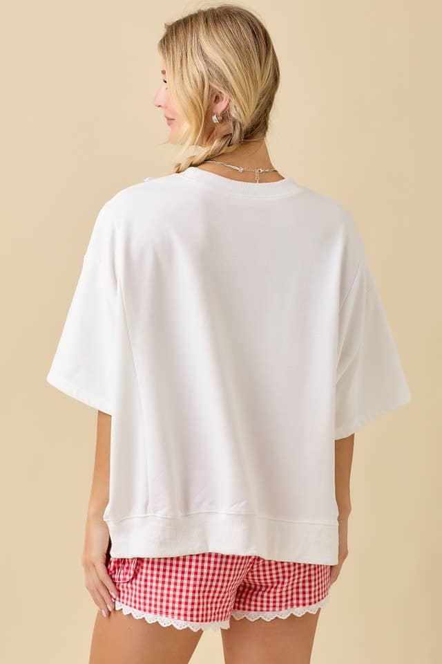 Main Strip - Wholesale Tank Top - Women's - USA Patchwork Oversized Boxy Shirt