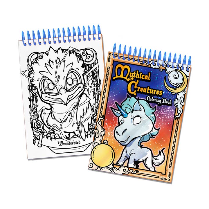 Livro de Colorir de Criaturas Míticas por atacado de Girls Printing House