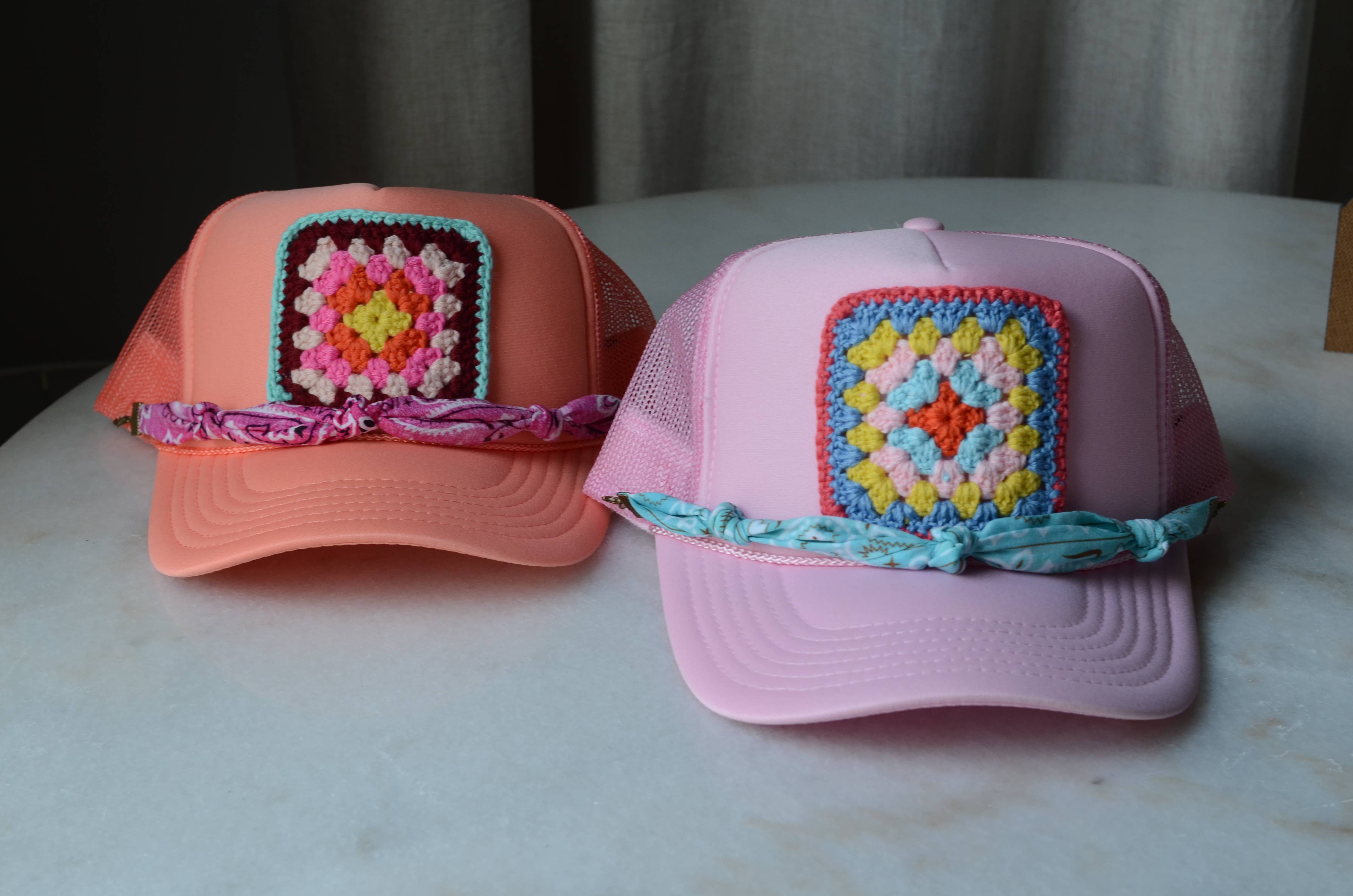 Get Lit Brand - Wholesale Trucker Hat - Women's - Summer Rags Trucker Hat-Pink2