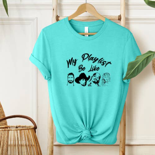 Willow Poppy - Wholesale T-shirt met print - Dames - Mijn afspeellijst Be Like Graphic Tee2