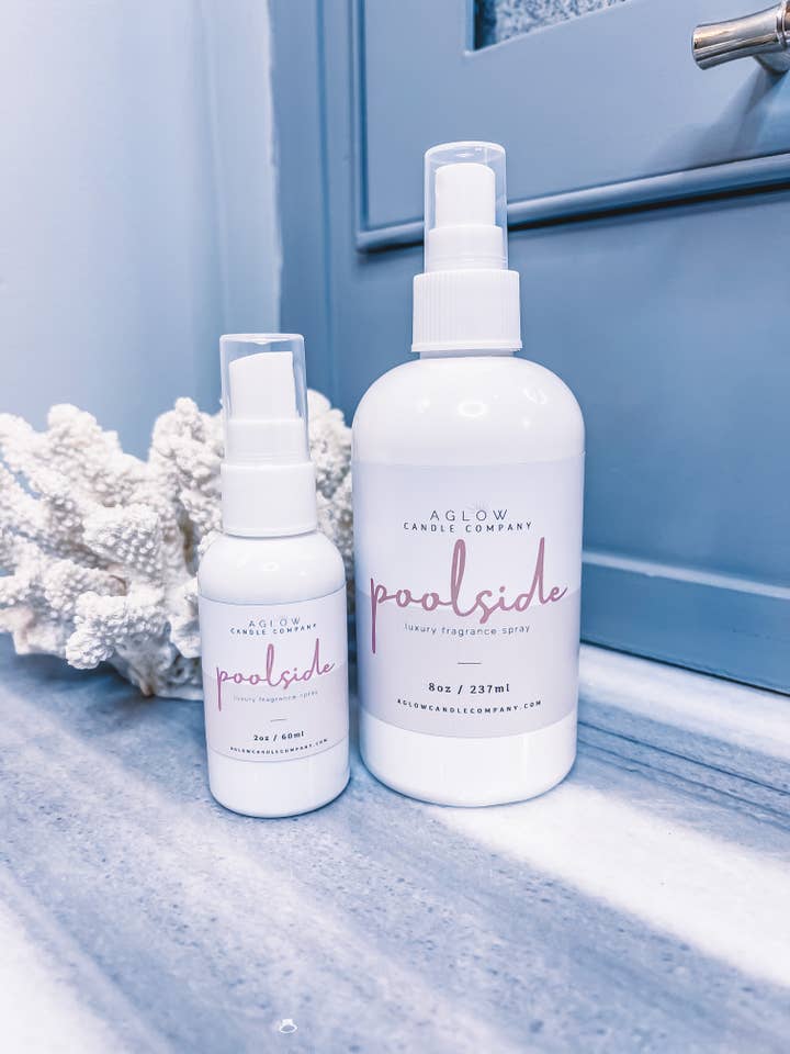 POOLSIDE - Brown Sugar + Peach + Coconut for wholesale by Aglow Candle Company