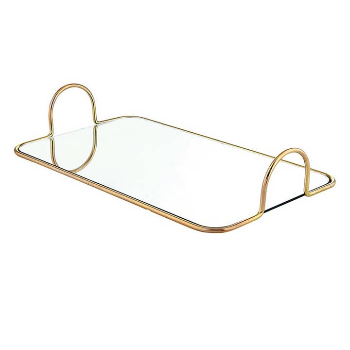 47th & Main (Creative Brands) - Wholesale Decorative Tray - Golden Mirror Tray