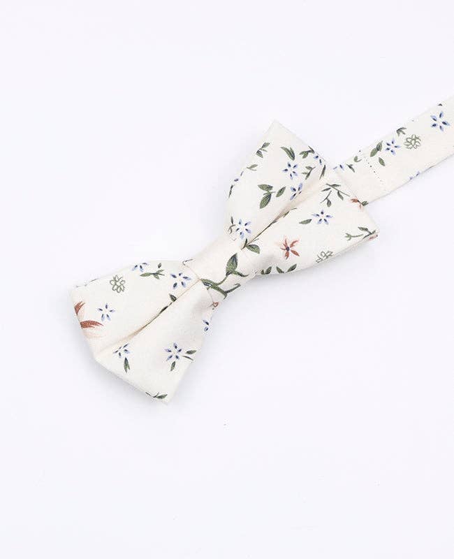 Unipap's - Wholesale Fashion Headband - Kids - Liberty White Bow Tie No. 8 Child in Cotton "Charles"0