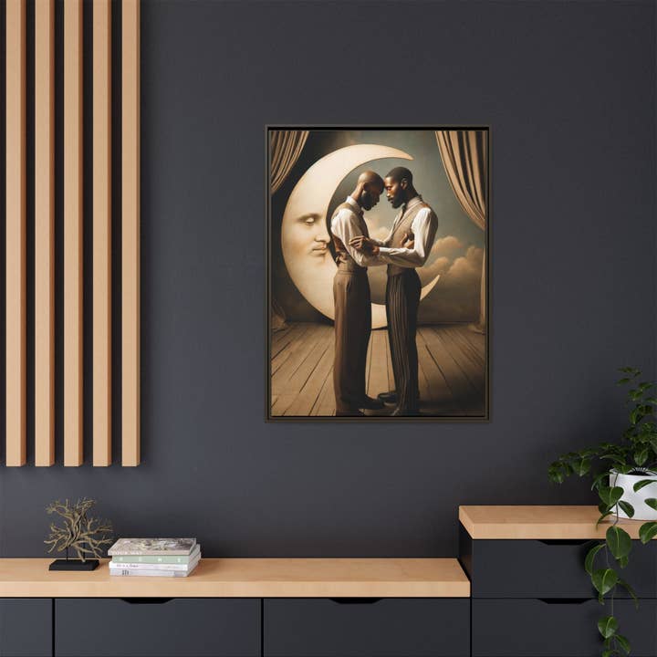 Walt & Pete - Wholesale Art Print - Missing Art Studies - Man In The Moon 00226