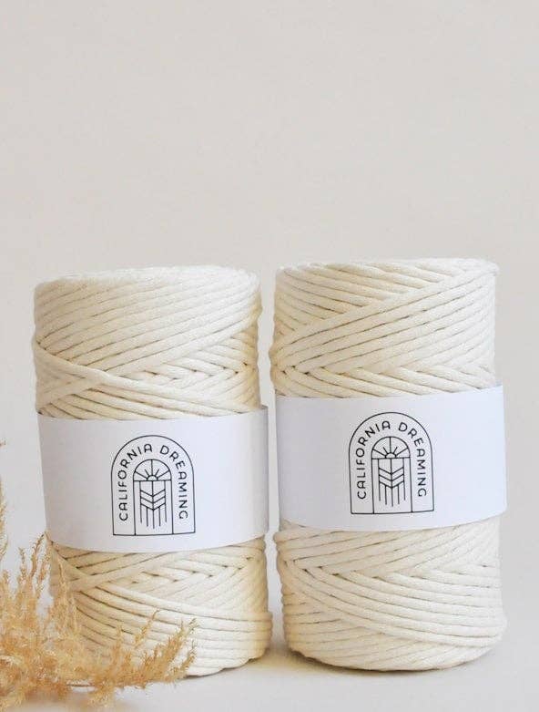 California Dreaming Macrame - Wholesale Yarn - 4mm recycled cotton rope | twisted | 100m0